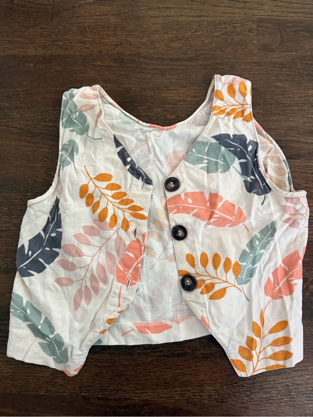 Linen blend summer vest/tank top